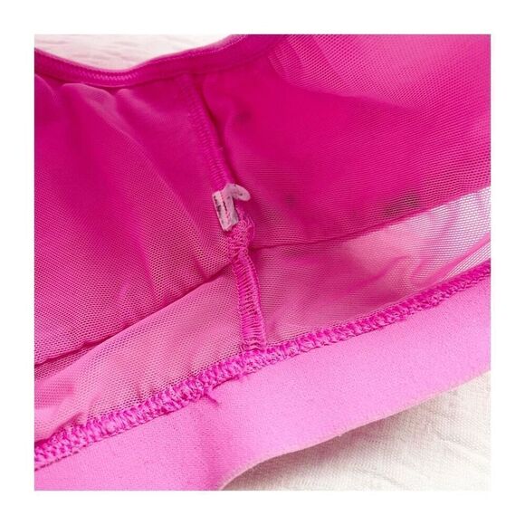 Buy 1 get 1 free bubble gum pink bralette sheer mesh xs - Picture 5 of 5